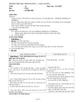 Giáo án môn Toán lớp 2 - Trường tiểu học Vĩnh Nguyên 2 - Tuần 32