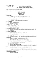 Giáo án các môn khối 1 - Tuần 29, 30