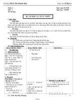 Giáo án Số học lớp 6 - Tiết 2: Tập hợp các số tự nhiên