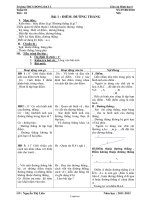 Giáo án lớp 6 môn Hình học - Tuần 1 - Tiết 1 - Bài 1 : Điểm. Đường thẳng (Tiếp)