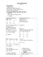 Giáo án tăng cường môn Toán