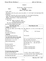 Giáo án Buổi sáng Tuần 7 - Lớp 1 - Trường Tiểu học Kỳ khang 1