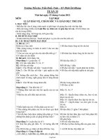 Giáo án các môn học lớp 2 - Tuần 33 năm học 2012