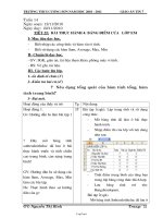 Giáo án Tin 7 tiết 25: Bài thực hành 4: bảng điểm của lớp em