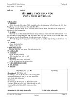 Giáo án Tin học 8 - Tiết 20: Tìm hiểu thời gian với phần mềm Suntimes - Năm học 2009-2010 - Ngô Thị Thùy Dung