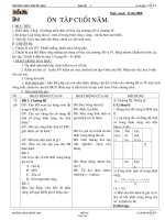 GA Đại số 7 – THCS Phước Hòa - Tiết 67: Ôn tập cuối năm