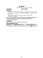 Giáo án Lớp 1 - Tuần 28 - Chuẩn kiến thức kỹ năng