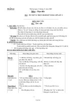 Thiết kế bài dạy lớp 1 - Tuần học 11