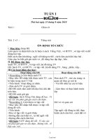 Kế hoạch bài dạy các môn lớp 1 - Tuần 1