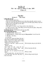 Giáo án các môn học lớp 2 - Tuần thứ 17 năm học 2009