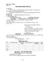 Giáo án Hình học lớp 7 - Trần văn Hồng - Tiết 43: Thực hành ngoài trời