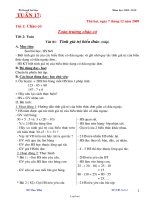 Giáo án Lớp 3 - Tuần 17 - Năm học 2009-2010 - Đỗ Văn Phú