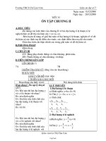 Giáo án Đại số 7 tiết 35: Ôn tập chương II