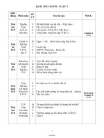 Giáo án bài học Tuần 2 Lớp 4