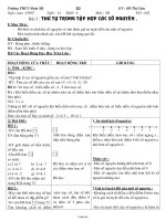 Giáo án lớp 6 môn học Số học - Tuần 14 - Tiết 42 - Bài 3 : Thứ tự trong tập hợp các số nguyên