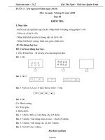 Giáo án Toán lớp 1 - Bùi Thị Ngọc – Tiểu học Quán Toan - Tuần 7, 8