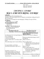 Giáo án học kì I Vật lí Lớp 8 - Năm học 2010-2011 - Nguyễn Văn Hoàn