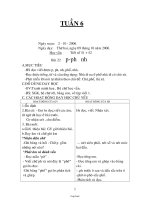 Giáo án các môn lớp 1 - Trường Tiểu học Hương Can - Tuần 6