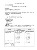 Giáo án Lớp 6 - Môn Toán - Tuần học 17