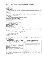 Giáo án Toán Đại số 8 tiết 6: Những hằng đẳng thức đáng nhớ (tt)