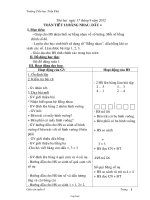 Giáo án Lớp 1 - Tuần 4 - Trường Tiểu học Trần Phú