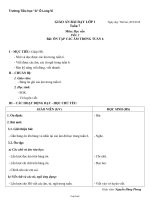 Giáo án môn Học vần - Tiết: 3 - Bài: Ôn tập các âm trong tuần 6