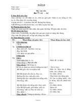 Thiết kế bài học lớp 1 - Tuần 19