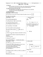 Giáo án Tự chọn lớp 7 - Tiết 9 - Bài 7: Tỉ lệ thức