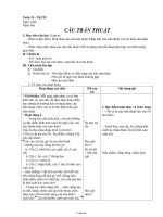 Giáo án Ngữ văn 8 Tuần 24 - Tiết 95: Câu trần thuật