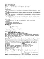 Giáo án Vật lí Lớp 8 - Tiết 29, Bài 24: Công thức tính nhiệt lượng - Năm học 2009-2010