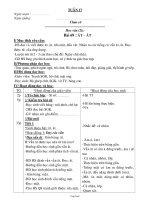 Thiết kế bài học lớp 1 - Tuần 17