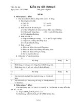 Giáo án Hình học 8 - Tiết 24: Kiểm tra viết chương I - Năm học 2005-2006