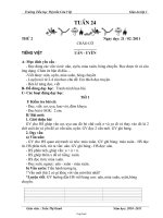 Giáo án giảng dạy khối 1 - Tuần 24 - Trường tiểu học thị trấn Cửa Việt