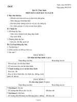 Giáo án Công nghệ Lớp 6 - Tiết 47, Bài 19: Thực hành Trộn dầu giấm rau xà lách - Năm học 2009-2010 (2 cột)