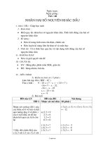 Giáo án Số học lớp 6 - Tiết 60: Nhân hai số nguyên khác dấu