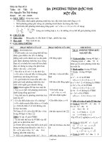 Giáo án Đại số 9 - GV: Nguyễn Tấn Thế Hoàng - Tiết 51: Phương trình bậc hai một ẩn