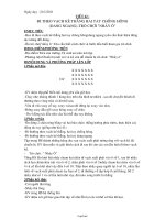 Giáo án Thể dục 2 - Tiết 42: Đi theo vạch kẻ thẳng hai tay chống hông (dang ngang) - Trò chơi 