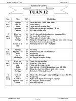 Giáo án Lớp 4 Tuần 12 - Trường Tiểu học Sen Chiểu