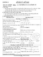 Giáo án môn Toán lớp 7 - Chương 1: Số hữu tỉ, số thực - Tiết 1: Tập hợp Q và các số hữu tỉ