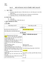 Giáo án Đại số khối 7 - Tiết 47: Một số dạng toán về biểu thức đại số