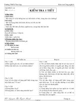 Giáo án Công nghệ 6 - Tiết 18: Kiểm tra 1 tiết - Nguyễn Thị Tuyết Minh