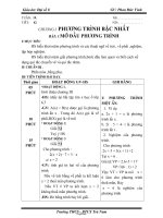 Giáo án Đại số khối 8 tiết 42 đến 48