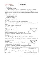 Giáo án Hình học 8 - Tiết 13: Luyện tập - Năm học 2004-2005