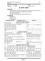 GA Đại số 7 - THCS Võ Trường Toản - Tiết 53: Đơn thức