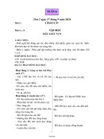 Giáo án các môn học khối lớp 2 - Tuần lễ 6 năm 2010 (chuẩn)