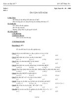 Giáo án Đại Số 7 - GV: Đỗ Thừa Trí - Tiết 66: Ôn tập cuối năm