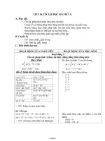 Giáo án môn Đại số 8 tiết 30: Ôn tập học kì (tiết 1)