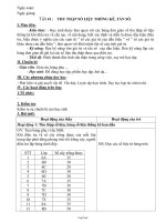 Giáo án môn Đại số lớp 7 - Tiết 41: Thu thập số liệu thống kê, tần số