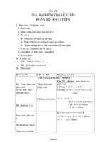 Giáo án Số học lớp 6 - Tiết 58: Trả bài kiểm tra học kì I phần số học (tiếp)