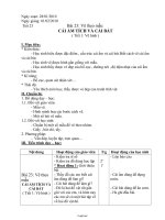 Giáo án Mĩ thuật 7 - Tiết 23, Bài 23: Vẽ theo mẫu Cái ấm tích và cái bát (Tiết 1: Vẽ hình) - Năm học 2009-2010